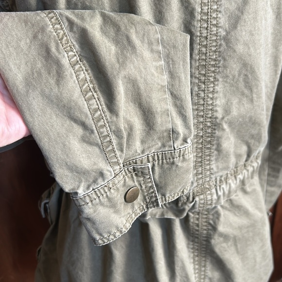 Per Se Army Fatigue Jacket with Trench Detail L - Picture 5 of 9